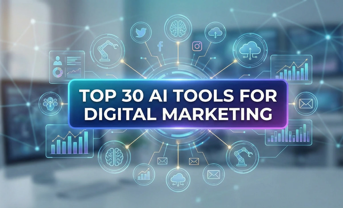 TOP 30 AI MARKETING TOOLS FOR DIGITAL MARKETING 